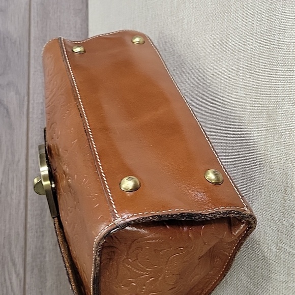 Patricia Nash Brown Tooled Leather Crossbody Handbag - Picture 6 of 12